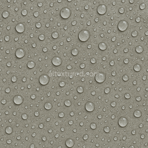 Seamless 3d texture pbr 8k water droplets on concrete surface