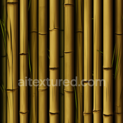 seamless Seamless 3D PBR Texture of Vertical Yellow Bamboo Culms with Natural Nodes texture 8k free download PBR