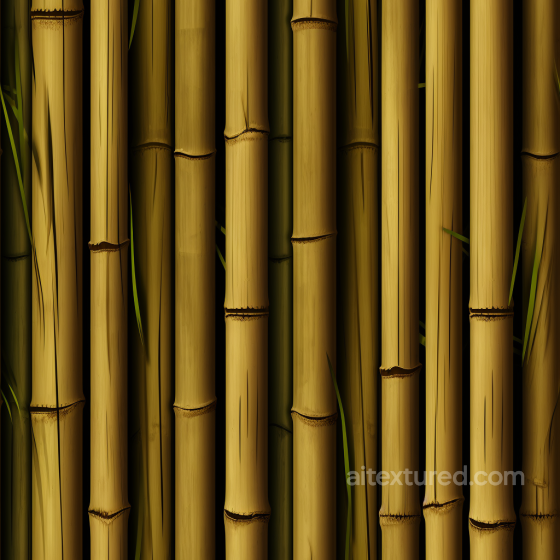 Vertical Yellow Bamboo Culms Seamless Texture with Natural Nodes Bamboo texture preview