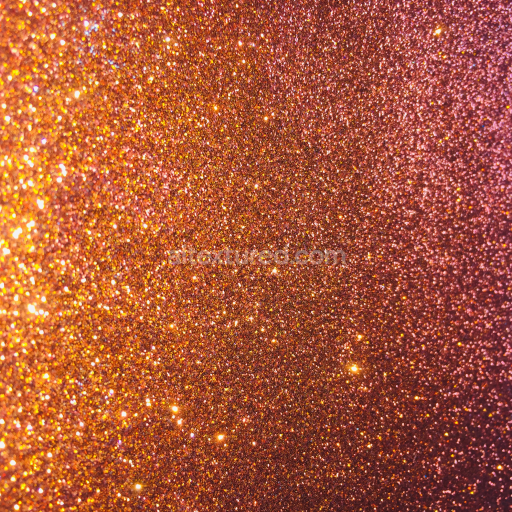 Seamless 3D PBR Glitter Texture with Warm Copper Sparkle and Fine Grain
