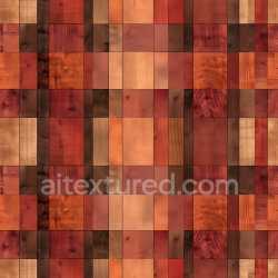 seamless Seamless 3D PBR Plaid Texture with Warm Brown and Redwood Blocks texture 8k free download PBR