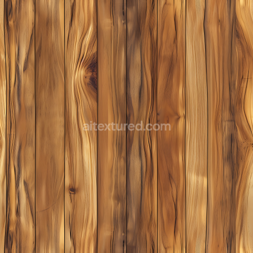 Preview — Seamless 3D Pine Wood Floor PBR Texture with Natural Knots and Grain