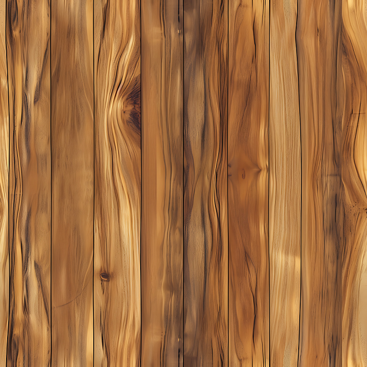 Pine Wood Floor with Natural Knots and Grain seamless PBR texture preview