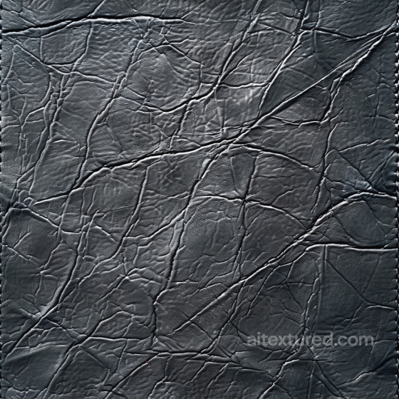 Cracked Distressed Black Leather Seamless Texture with Deep Wrinkles Leather texture preview