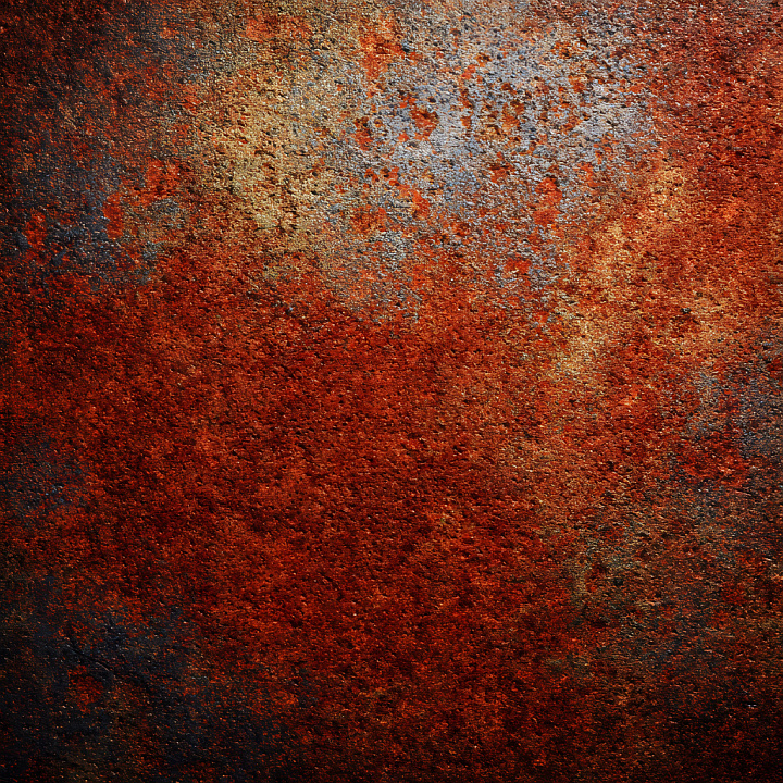 Rusted Metal Featuring Rough Corrosion and Pitted Holes seamless PBR texture preview