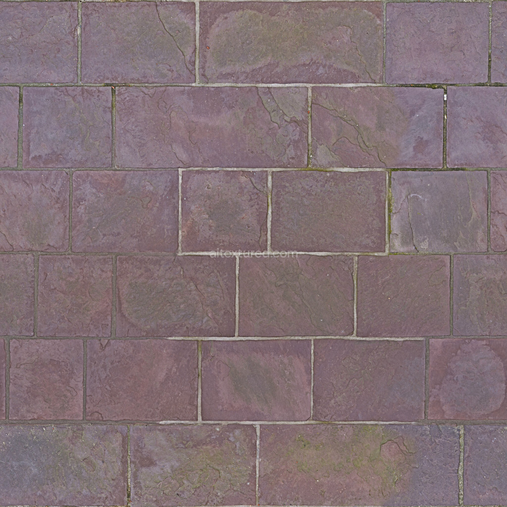 Preview — Tile Seamless Pbr Textured Surface Pattern Purple Stone Weathered Bricks