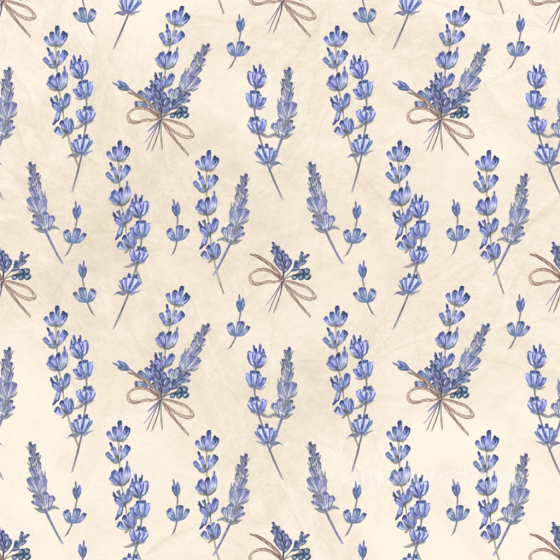 Lavender Floral Pattern Fabric Texture in Soft Beige Flower texture preview