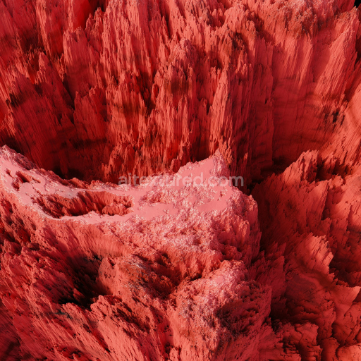 Preview — High Detail Red Stone PBR Texture with Rugged Erosion Features