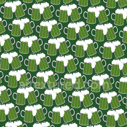 seamless Seamless 3D PBR Texture with Green Beer Mugs and Frothy Foam Pattern texture 8k free download PBR