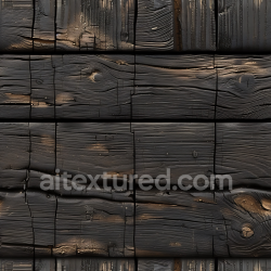 seamless Seamless 3D Charred Wood Planks PBR Texture with Distressed Grain and Weathered Finish texture 8k free download PBR