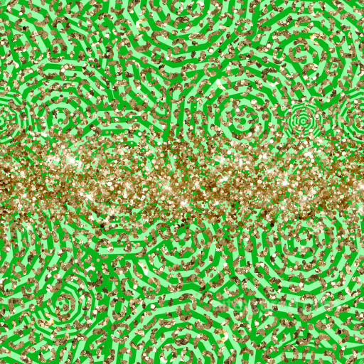 Glittery Gold Confetti Texture with Bright Green Pattern seamless St patrick PBR texture