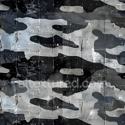 seamless Seamless 3D Urban Black and Gray Camouflage PBR Texture with Distressed Painted Metal Effect texture 8k free download PBR