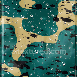 seamless Seamless 3D PBR Jungle Camouflage Texture with Glossy Raindrop Effect texture 8k free download PBR