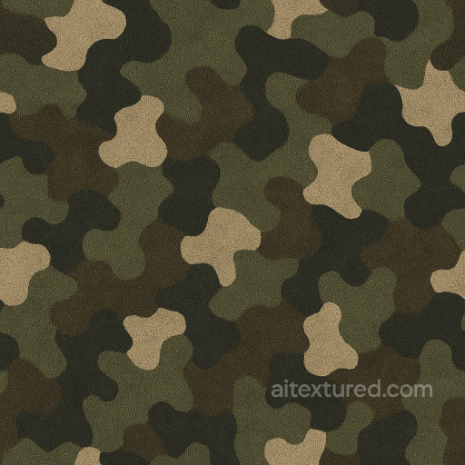 Irregular Shapes Synthetic Fiber Camouflage seamless Color Camouflage PBR texture