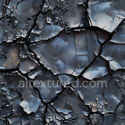 seamless Seamless 3D PBR Texture of Cracked Charred and Weathered Surface with Deep Fissures texture 8k free download PBR