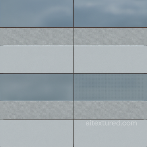 Glass Facade Surface For Modern Architectural Visualization seamless Architecture PBR texture