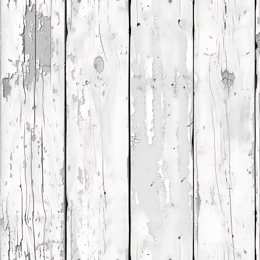 White Distressed Wood Planks Texture with Cracks and Knots seamless Wood PBR texture