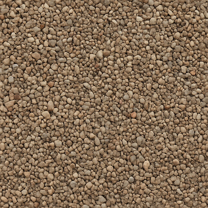 Of Natural Gravel Mix With Small Stones And Earthy Tones seamless PBR texture preview