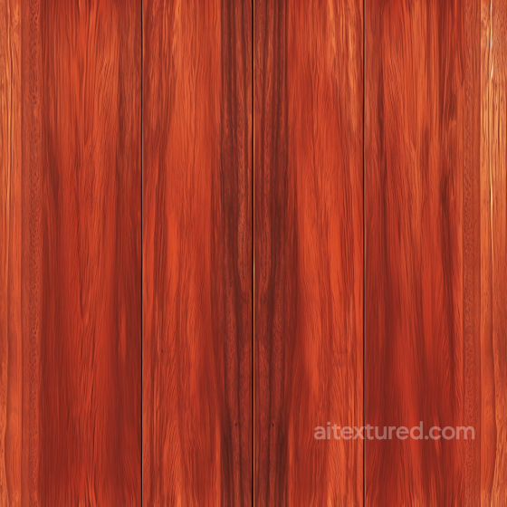 Red Mahogany Wood Planks PBR Texture with Smooth Grain Wood texture preview