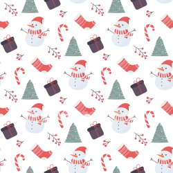 seamless Seamless 3D PBR Christmas digital paper texture with snowmen, gifts, and ornaments texture 8k free download PBR