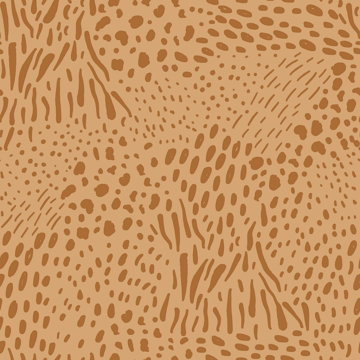 Leopard Print Fabric in Warm Brown Tones seamless PBR texture preview