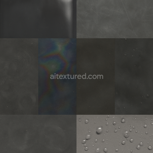 Seamless 3d texture pbr 8k glossy plastic surface with smooth reflective finish