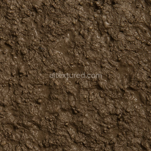 Natural Wet Soil Texture Seamless 1024X1024