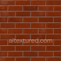seamless Seamless glazed brick 3d texture pbr 8k glossy smooth decorative wall texture 8k free download PBR