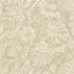 seamless Seamless 3d texture pbr 8k tropical ivy leaves wallpaper with embossed silk and glossy satin finish texture 8k free download PBR