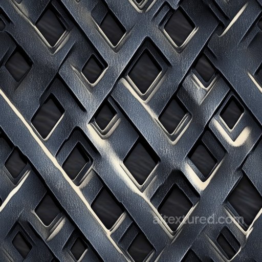 Steel Diamond Plate PBR Texture with Textured Matte Surface seamless Metal PBR texture
