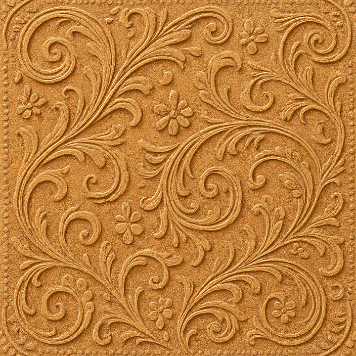 Ornate Desert Sand seamless PBR texture preview