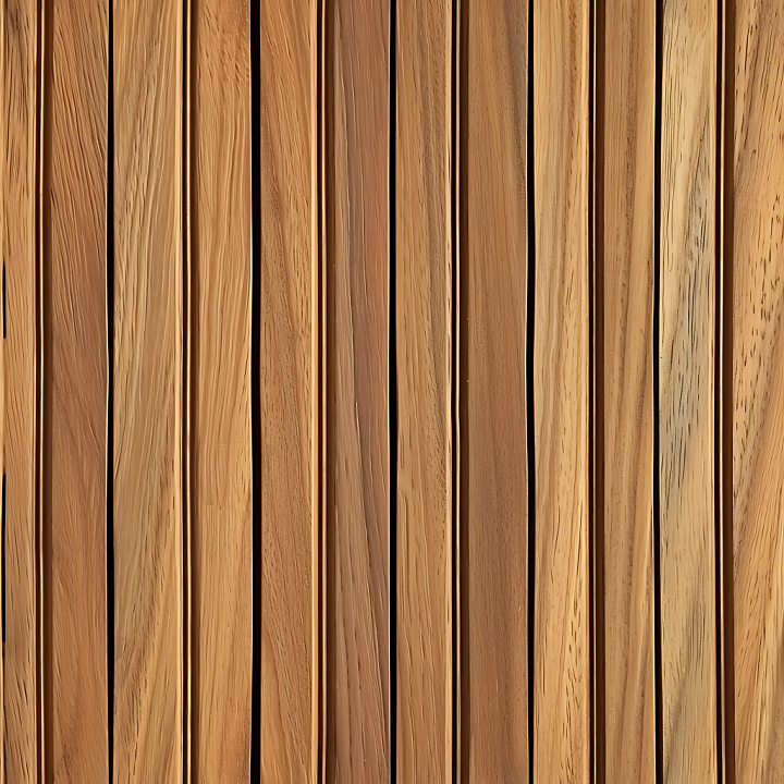 Natural Oak Wood Floor with Straight Grain and Varied Warm Tones seamless PBR texture preview