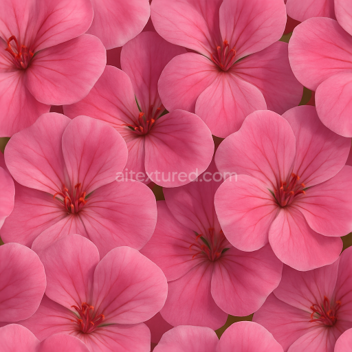 Seamless 3d texture pbr 8k geranium flower flower petals closeup flower garden natural lighting