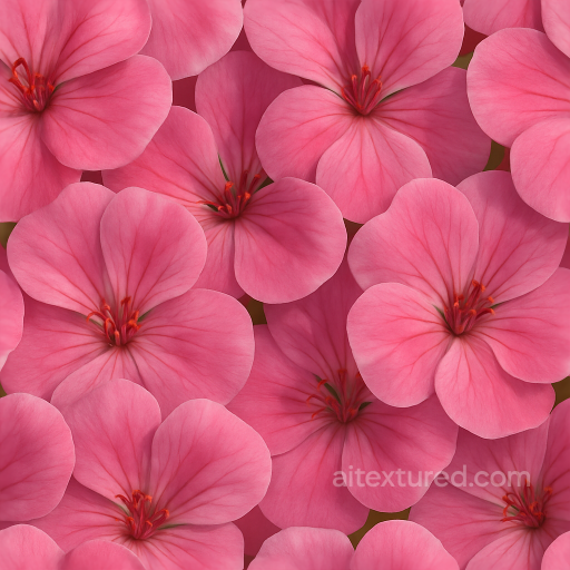 Geranium Flower Flower Petals Closeup Flower Garden Natural Lighting seamless Flowers PBR texture
