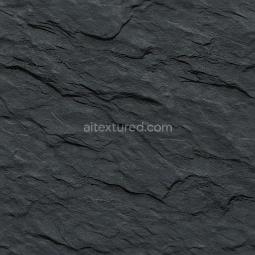 Seamless 3d texture PBR 8k slate dark layered rock surface for rugged designs