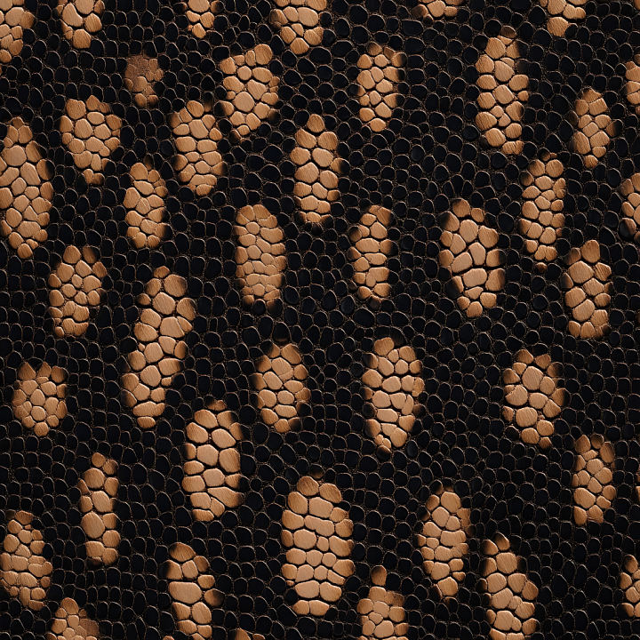 Textured Brown Reptilian Skin With Detailed Scales seamless PBR texture preview