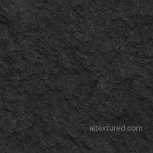 Basalt Dark Rough Volcanic Rock Surface seamless Stone PBR texture
