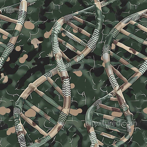 Tactical DNA Camouflage PBR Texture with Organic Woodland Background seamless Color Camouflage PBR texture