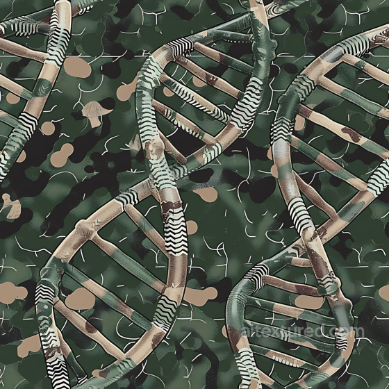 Tactical DNA Camouflage PBR Texture with Organic Woodland Background Color Camouflage texture preview