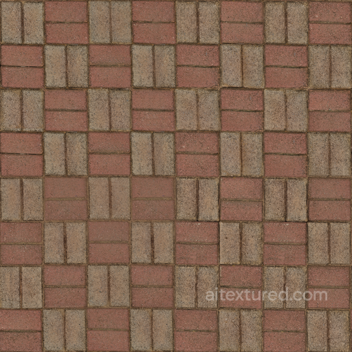 Brick Floor - Clean Brick Stones Tiles Floor seamless Brick PBR texture