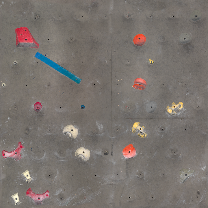 Climbing Wall - Foothold Handholds Climbing Gym Concrete Bouldering seamless PBR texture preview