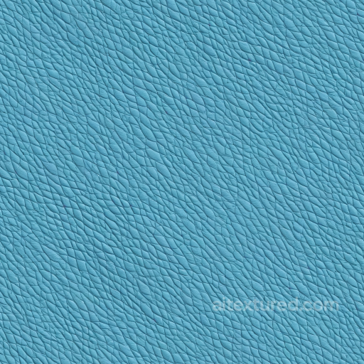 Of Light Blue Pebbled Leather With Fine Grain And Natural Wrinkles seamless Leather PBR texture