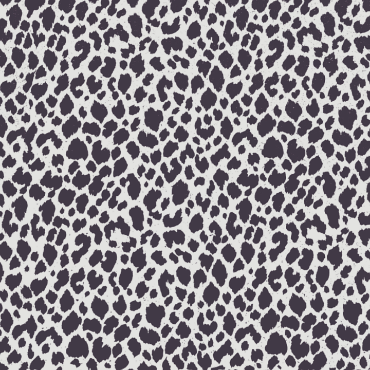 Black and White Leopard Print with Organic Spots seamless PBR texture preview