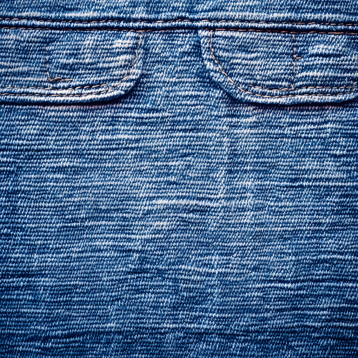 Cracked Denim with Worn Holes and Detailed Stitching seamless PBR texture preview