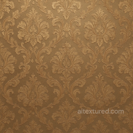 Vintage Brocade Wallpaper With Glossy Metallic Sheen seamless Wallpaper PBR texture