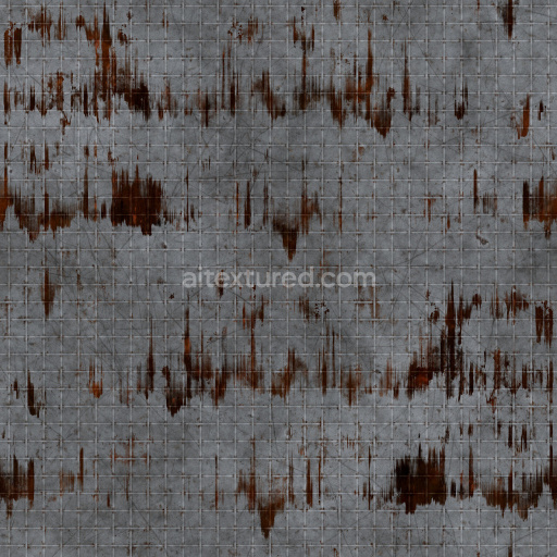 Fence Metal Rusty Seamless Grunge Pattern Tileable Rough Textured Weathered