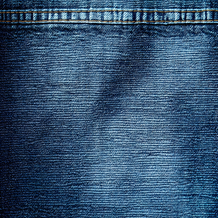Cracked Denim Fabric with Distressed Blue Tones seamless PBR texture preview