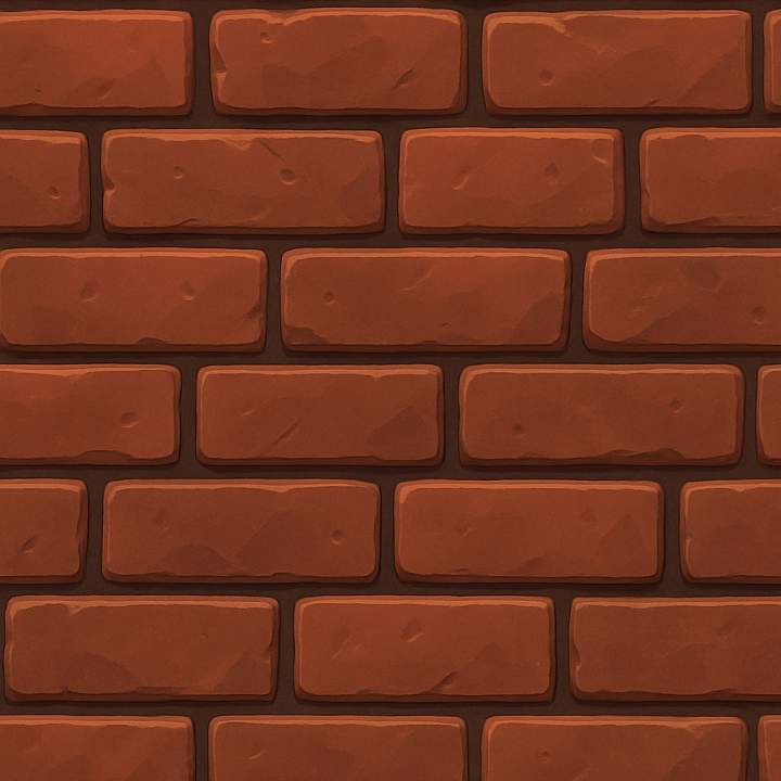 Stylized Brick seamless PBR texture preview