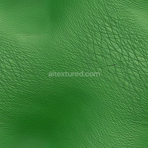 Seamless 3D Pebbled Green Leather PBR Texture with Fine Grain and Natural Wrinkles