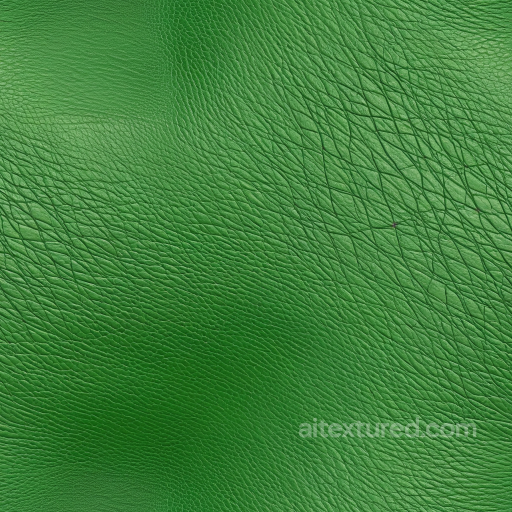 Pebbled Green Leather PBR Texture with Fine Grain and Natural Wrinkles seamless Leather PBR texture